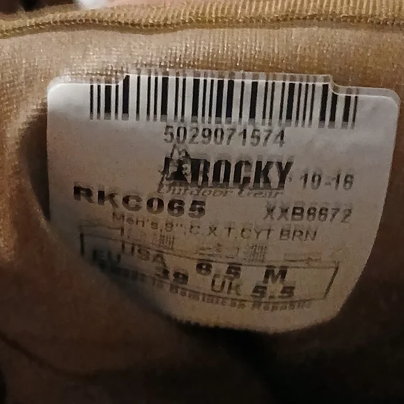 Rocky brand mens boots. New in box. Size 6.5 - Picture 4 of 16